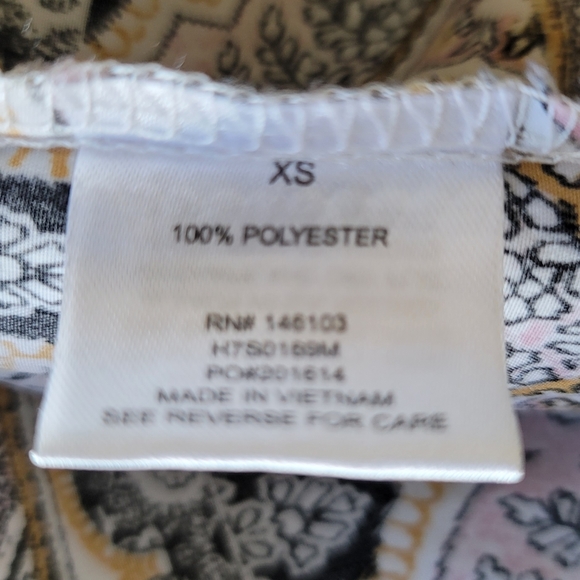 Hippy Rose Mini Dress with Pockets Sz XS P2P 17 L 17 - Picture 7 of 7